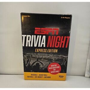 ESPN Trivia Night Express Edition Funko Games Over 300 Questions Sports‎ Fans